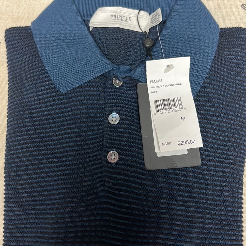 Blue cotton sweater